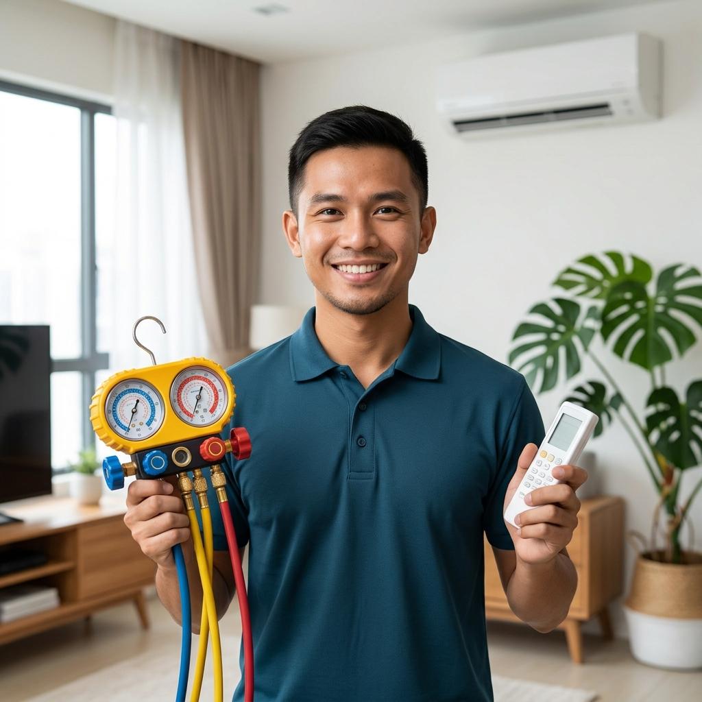 Amirul, Senior Cleaning & Servicing Specialist at Amad Aircon Service
