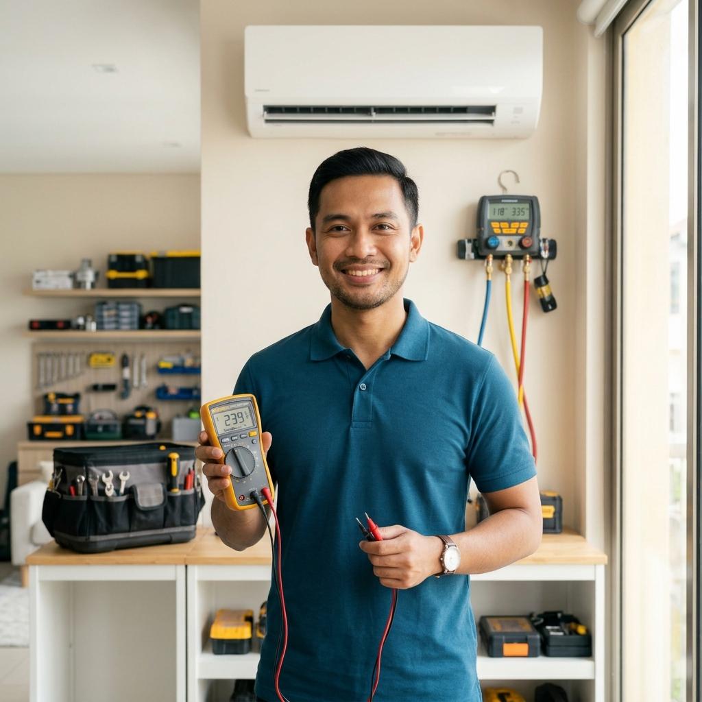 Mr Amad, Founder and Lead Aircond Specialist at Amad Aircon Service